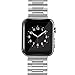 Oittm Apple Watch Band, 38mm Stainless Steel Metal Replacement Strap Classic Polishing iWatch Wrist Band Link Bracelet with Double Button Folding Clasp for Apple Watch (Silver 38mm)