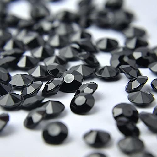 Vase Fillers - ZKC 4.5mm 10000PCS Black Crystal Acrylic Diamond Vase Fillers Beads for Wedding Centerpiece Table Scatter Shower Party Vase Beads Decorations
