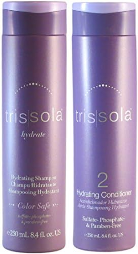 Trissola Hydrating Sulfate Free Shampoo &amp; Conditioner 8.4 Oz Each (250 ml)