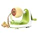 Cambom Manual Apple Peeler – Suction Non Slip Counter Grips - Automatic Hand Crank - 2 Replaceable Stainless Steel Blades with Protect Cover