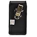 Turtleback Belt Case for iPhone 6 Plus 6S Plus (5.5) Black Vertical Holster Leather Pouch with Heavy Duty Rotating Ratcheting Belt Clip