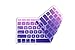 DHZ Big Font Violet Gradient Keyboard Cover Silicone Skin for 2015 or Older Version MacBook Air 13 MacBook Pro 13 15