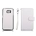S6 Case, Galaxy S6 Case, Joopapa Samsung Galaxy S6 Wallet Case,Pu Leather Case Magnet Wallet Credit Card Holder Flip Cover Case Built-in 9 Card Slots & Stand Case for Samsung Galaxy S6 (White)