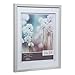 Gallery Solutions 14x18 Light Grey Wood Wall Frame with Double White Mat For 11x14 Image