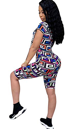 Women Romper and Jumpsuit - Sexy One Piece Club Summer Outfits Short Fitted Pant Set Catsuit L