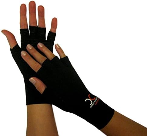 Best Compression Gloves with Copper Comfort, for Carpal Tunnel, Typing, Support in Hands & Fingers, Highest Copper Percent (Version 2) Pair of Gloves