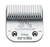 Andis Carbon-Infused Steel UltraEdge Clipper Blade, Size-3-1/2, 3/8-Inch Cut Length (64089)