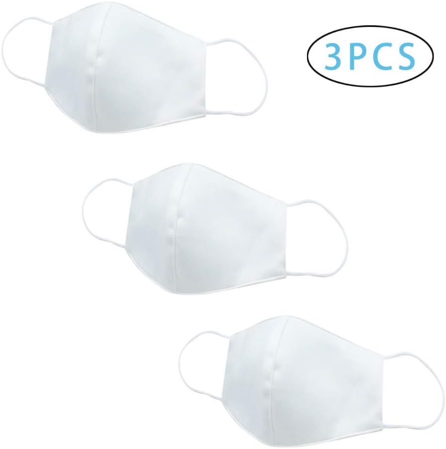 3 PCS Adults Unisex Reusable Mouth Mask Cover Anti Pollution Washable Cotton Activated Carbon Filters Anti Pollution Fashion Mask for Outdoor Ski Travel Cycling Camping