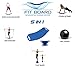 Maxtir Fitness Balance Board ✓ Fit Board Twist Board for Exercise, Toning, Weight Loss ✓ 5 In 1 Workout Bundle ✓ BONUS 2 Resistance Bands ✓ E-Book ✓ Training Video (Maxtir Fit Board, 5 In 1 Bundle)
