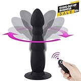 Vibrating Butt Plug - Wireless Remote & 10 Speed Settings - USB Rechargeable Waterproof Silicone Anal Plug Adult Sex Toys for Male & Female Massaging Prostate - Intermediate & Advanced - Lyps Zeus