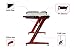 Ficmax Gaming Desk Z Shaped Gaming Computer Desk with LED Light Pro Gamer Computer Table with Leather Fender Cloth Ergonomic PC Desk for Gamer Z Leg Home Office Desk Large Size Esport Gaming Desk(Red)