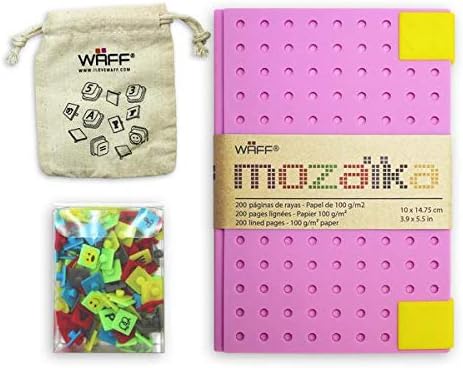 WAFF, Soft Silicone Mozaika Journal Combo, 5.75" x 4" x 1" - Lavender