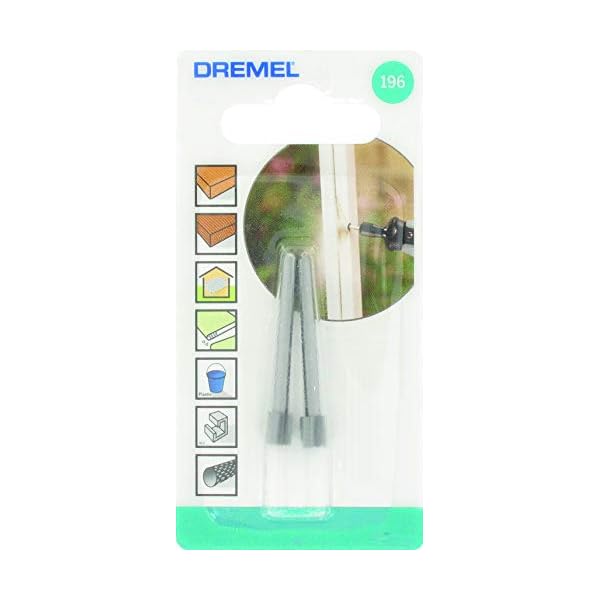 Dremel 196 Hochgeschwindigkeits-FrÃ¤ser - ZubehÃ¶rsatz fÃ¼r Multifunktionswerkzeug mit 2 FrÃ¤sern Ã5,6mm zum Schnitzen, Gravieren und FrÃ¤sen in Holz, Weichmetall, Beton u.v.m., Grau, 5,6 mm – Bild 5