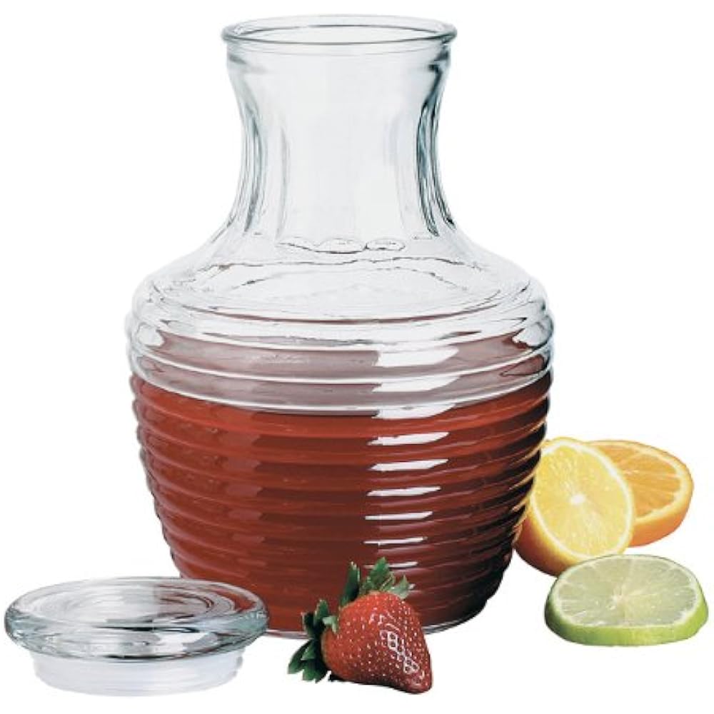 79013 Chiller Glass Pitcher With Lid, 64Ounce Gallon With Carafes