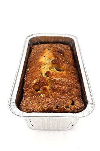 Fig & Leaf (120 Pack) Premium 2-LB Loaf Baking Pans l Standard Size 8.5" x 4.5" x 2.5" l Bread Pan l 28 Gauge l Top Baker's Choice Disposable Aluminum Foil for Cakes Meatloaf Lasagna Oven Safe Sturdy