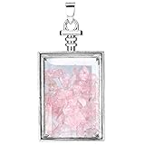 Charisma Oval Rectangle Glass Wishing Bottle Pendant Magic Floating Lover's Necklace Sweater Chain