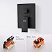 KOJOX Ceiling Rain Shower System with High Pressure 12 inch Rain Shower Head and Handheld All Metal Shower Faucet Trim with Valve Set Matte Black