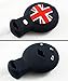 Cuztom Tuning Fits for 2007-2014 Mini Cooper Smart Car Key Fob Black Union Jack Silicone Protective Case Cover