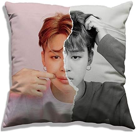 NUOFENG Kpop BTS Bangtan Boys Love Yourself 结 Answer Square Throw Pillow Cover Pillowcase, 17.7inch (2.H11)