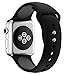 EloBeth for Apple Watch Band 42mm, Soft Silicone Sport Replacement Wrist Strap Stripe Color Splicing for Apple Watch Series 3/2/1 Nike+ Sport Edition Smart IWatch (Black/Cool Grey 42mm)