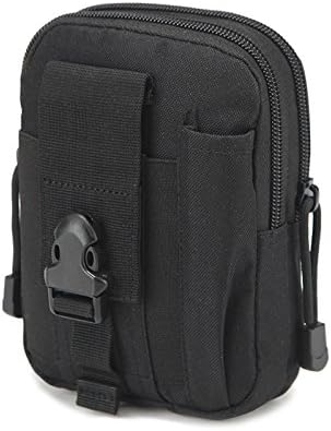 EZ4U Universal Outdoor Tactical Holster Military Molle Hip Waist Belt Bag Wallet Pouch Purse Phone Case with Zipper for iPhone 7 6s Plus 5S Samsung Galaxy S7 S6 LG HTC and More (Black)
