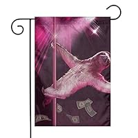 GDjiuzhang Stripper Sloth Home Garden Flag - Premium Material Yard Decoration& Outdoor Decoration 12x18 Inches