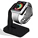 A'O Apple Watch Charging Dock Compatible with Apple Watch Charger, iWatch Holder Stand for Smart Watches Series 38/42mm. Silver Black Color Station, Cable not Included. Antislip Platform.