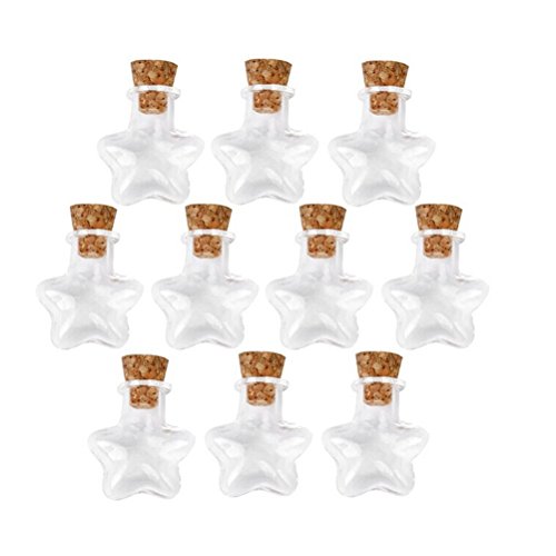 Fenical star shaped mini wish bottles note craft glass …