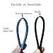 Ercielook Cat 6 Ethernet Cable 25 ft, Black Flat Cable with Clips, High Speed Internet Network Cable, Faster Than Cat5e Cat5