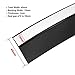 45mmX5m Window Door Silicone Rubber Sealing Sticker Seal Strip 3M Adhesive/black