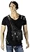 Leather Black Cowhide Multi-Pocket Organizer Carry All Cross-Body Shoulder Messenger Sling Bag with Key Ring Carabiner