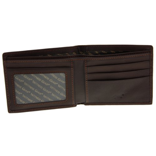 Brown Genuine Leather Wallet - Isaiah 40:31