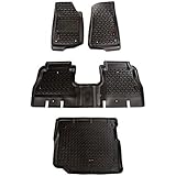 Rugged Ridge 12988.05 Floor Liner Kit, Front/Rear/Cargo 18-18 Jeep Wrangler Unlimited JLU, 3 Pack
