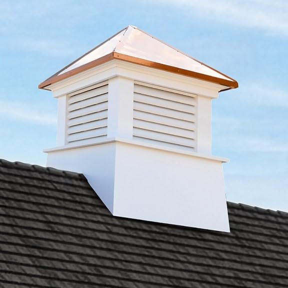 Good Directions Lexington Cupola, 22" x 22" x 27", White PVC Vinyl