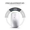 Wireless-MouseRechargeale-Noiseless-Inphic-Ultra-Slim-USB-24G-PC-Computer-Laptop-Cordless-Mice-with-USB-Nano-Receiver-1600-DPI-Travel-Mouse-for-Office-Windows-Mac-Linux-Macbook-Silver INPHIC Wireless Mouse,Rechargeale & Noiseless, Ultra Slim USB 2.4G PC Computer Laptop Cordless Mice with USB Nano…
