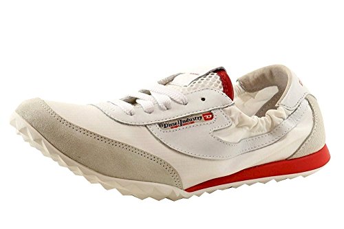 Diesel Women's Girlkode W Fashion White/High Risk Red Sneakers Shoes Sz: 9