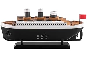 Titanic Ship Ultrasonic Humidifier, Black and White, Remote Control, 250ml Capacity, LED Lights, Essential Oil Diffuser with 