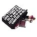 Llamazing Womens Cosmetic Bag Makeup Hand Bag Pencil Case Coin Purse (Five Rows of Letters)