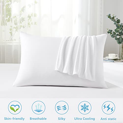 LUXEAR Cooling Pillow Cases 2 Pack Envelope Cool Pillow Cases with DoubleSide Design [Cooling