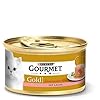 PURINA GOURMET Gold Schmelzender Kern Katzenfutter nass, mit Lachs, 12er Pack (12 x 85g)