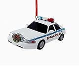 Kurt Adler Police Car with Wreath Ornament