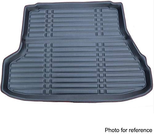 Momoap / Car Black Leather Car Boot Pad Liner Cargo Mat Tray Trunk Floor Protector Mat for Toyota Fortuner 2016-2019
