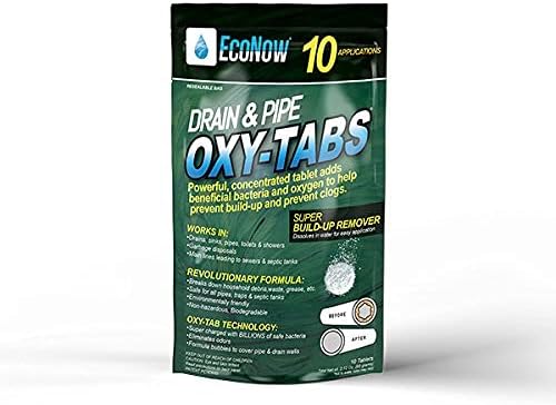 Drain & Pipe Oxy-Tabs for Garbage Disposals - Eliminates Garbage Disposal Odors. Garbage Disposal Cleaner and Food Particle Remover (10)