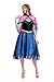 Disney Frozen Inspired Anna Winter Dress Adult Costume Halloween Cosplay S-XL (L)
