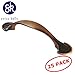 25 Pack SK-0061 Swiss Kelly Antique Copper Cabinet Handle Hardware Bin Cup Drawer Pull 3" Hole Centers