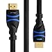 BlueRigger 4K HDMI Cable (10FT, 4K 60Hz HDR, High Speed 18 Gbps, eARC, Nylon Braided Cord) - Compatible with PS5, PS4, Xbox, Roku, Apple TV, HDTV, Blu-ray, PC