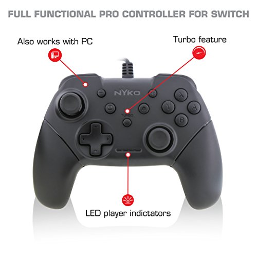 Nyko Core Controller Wired Pro Controller Alternative with Turbo and