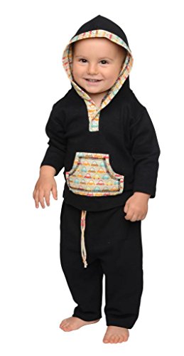 snopea Baby Boys' Hoodie/Pant Set 24MO Taupe, Red, Blue,