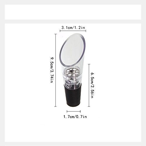 8 Pack Wine Aerator Pourer by Sanpink, Premium Aerating Decanter Spout - Thumbnail 2