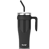Sursip 50 oz Mug Tumbler with Handle, Double Wall